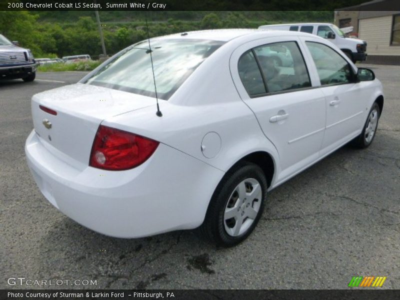 Summit White / Gray 2008 Chevrolet Cobalt LS Sedan