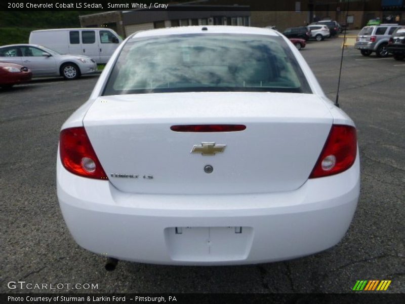 Summit White / Gray 2008 Chevrolet Cobalt LS Sedan