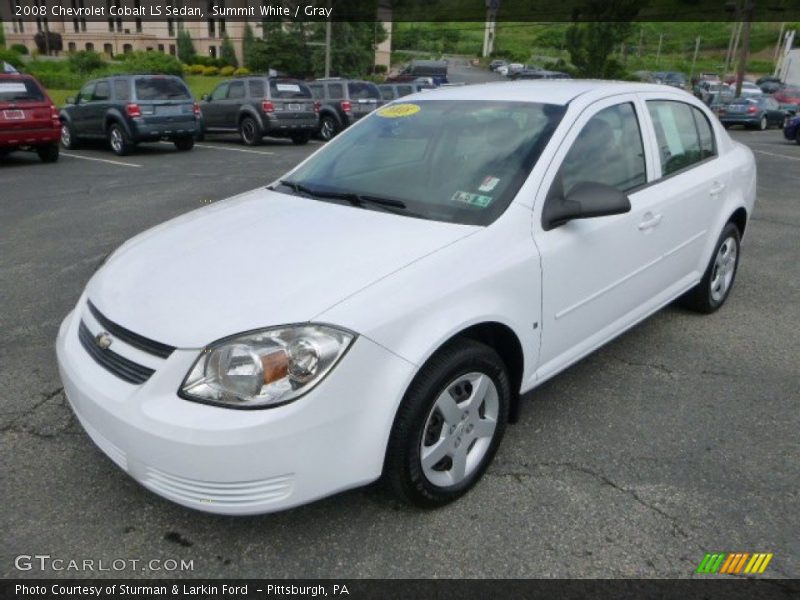 Summit White / Gray 2008 Chevrolet Cobalt LS Sedan