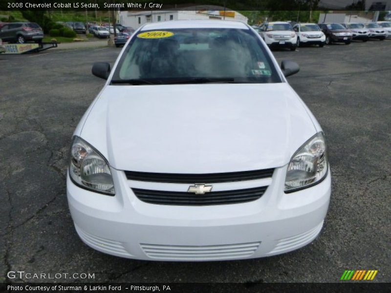 Summit White / Gray 2008 Chevrolet Cobalt LS Sedan