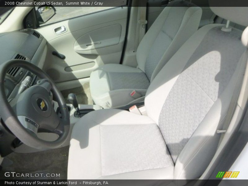 Summit White / Gray 2008 Chevrolet Cobalt LS Sedan