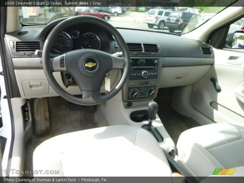 Summit White / Gray 2008 Chevrolet Cobalt LS Sedan