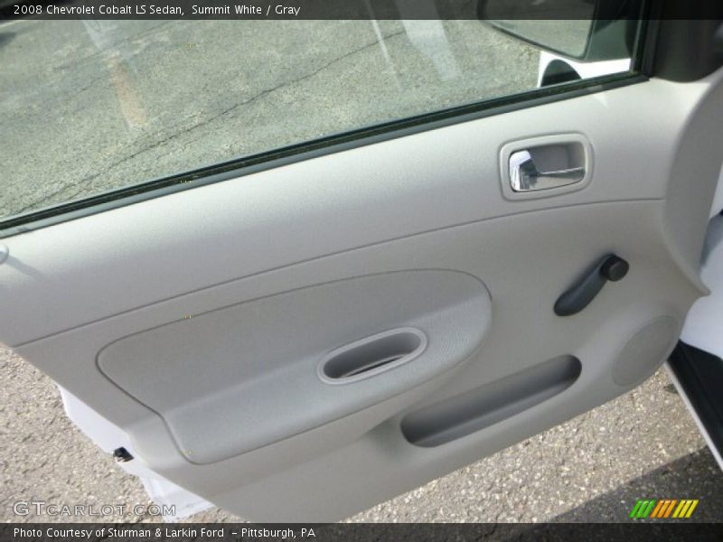 Summit White / Gray 2008 Chevrolet Cobalt LS Sedan