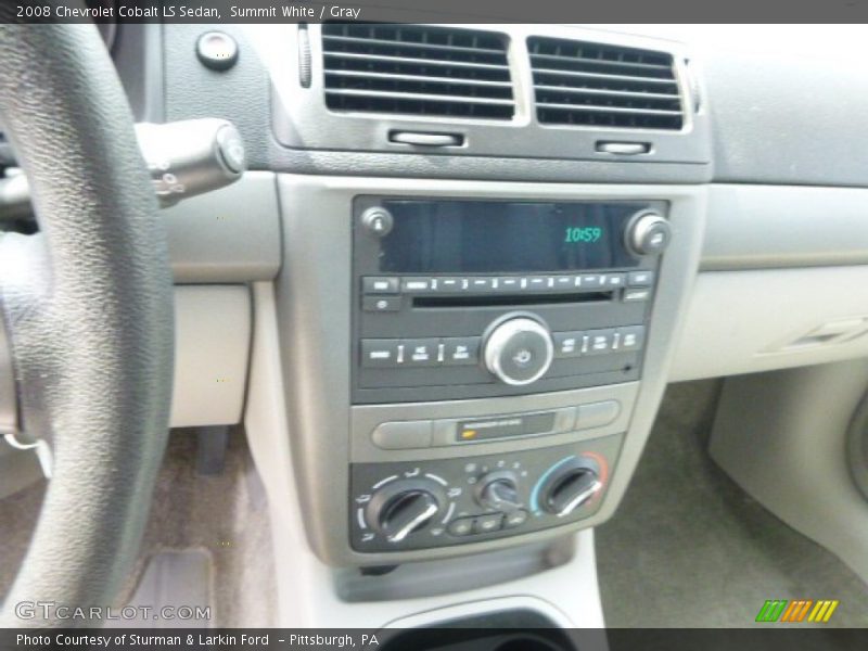 Summit White / Gray 2008 Chevrolet Cobalt LS Sedan
