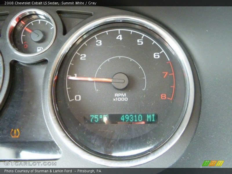 Summit White / Gray 2008 Chevrolet Cobalt LS Sedan
