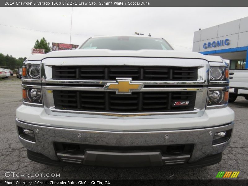 Summit White / Cocoa/Dune 2014 Chevrolet Silverado 1500 LTZ Z71 Crew Cab