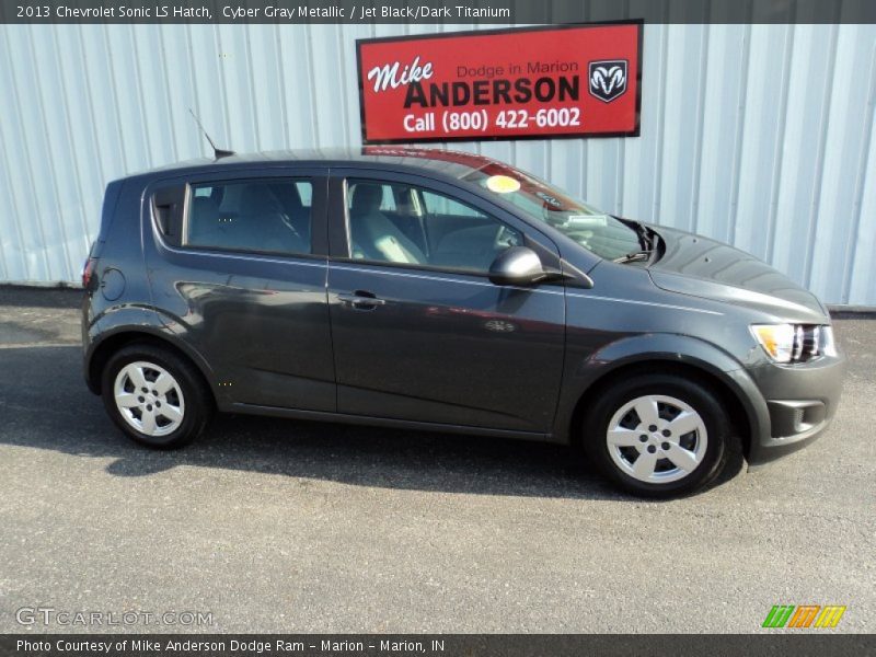 Cyber Gray Metallic / Jet Black/Dark Titanium 2013 Chevrolet Sonic LS Hatch
