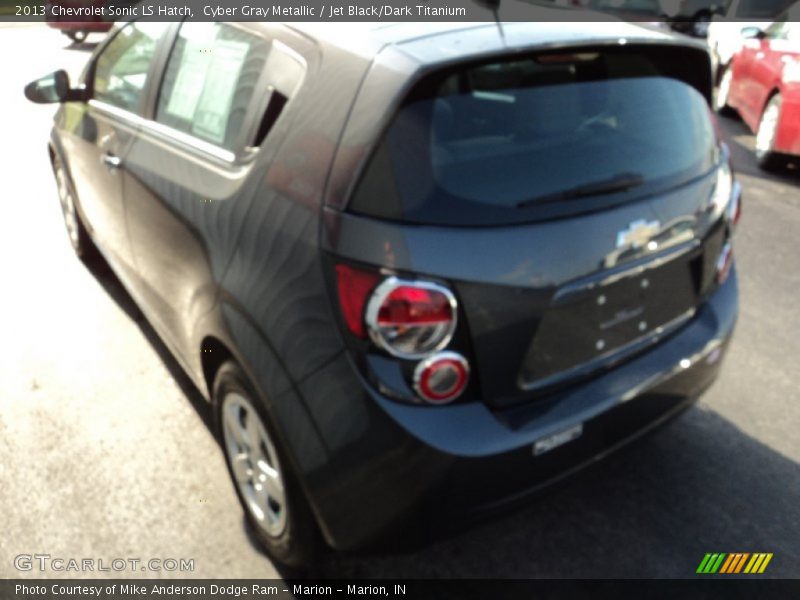 Cyber Gray Metallic / Jet Black/Dark Titanium 2013 Chevrolet Sonic LS Hatch