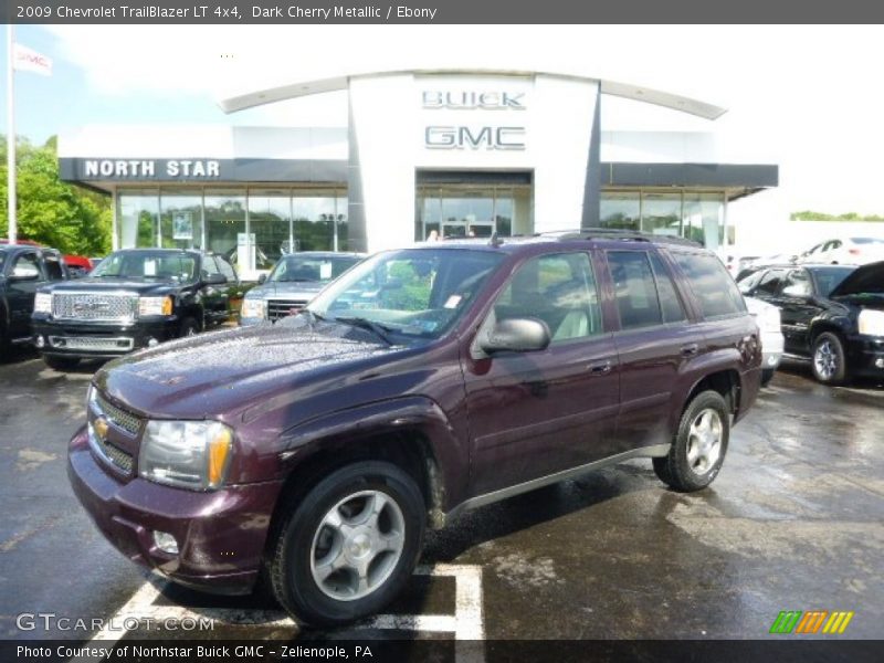Dark Cherry Metallic / Ebony 2009 Chevrolet TrailBlazer LT 4x4