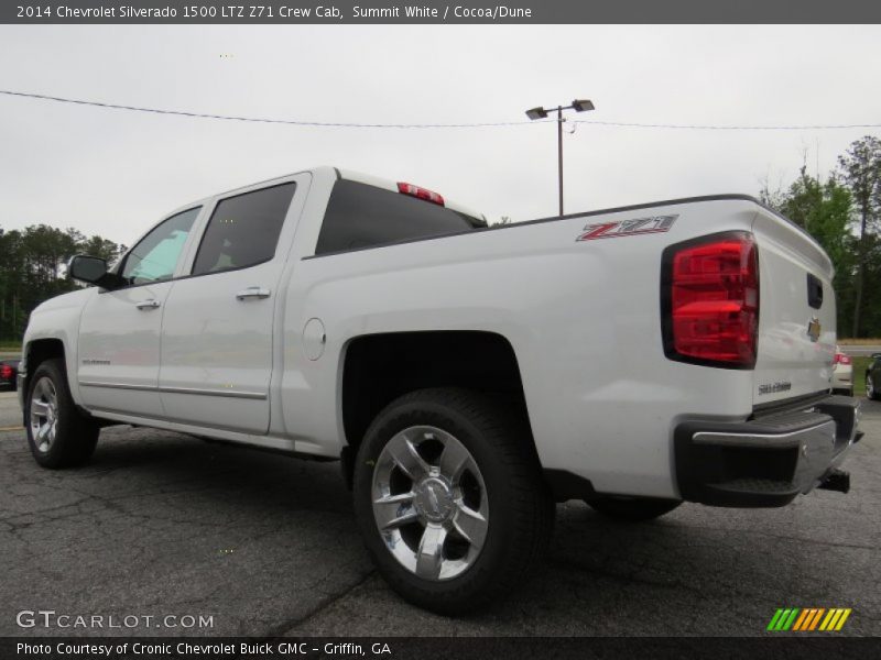 Summit White / Cocoa/Dune 2014 Chevrolet Silverado 1500 LTZ Z71 Crew Cab