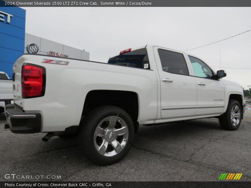 Summit White / Cocoa/Dune 2014 Chevrolet Silverado 1500 LTZ Z71 Crew Cab