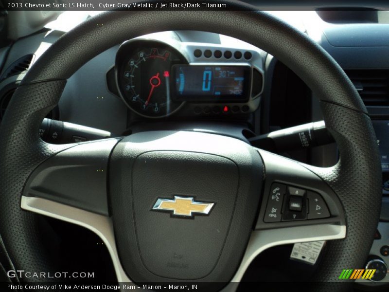Cyber Gray Metallic / Jet Black/Dark Titanium 2013 Chevrolet Sonic LS Hatch