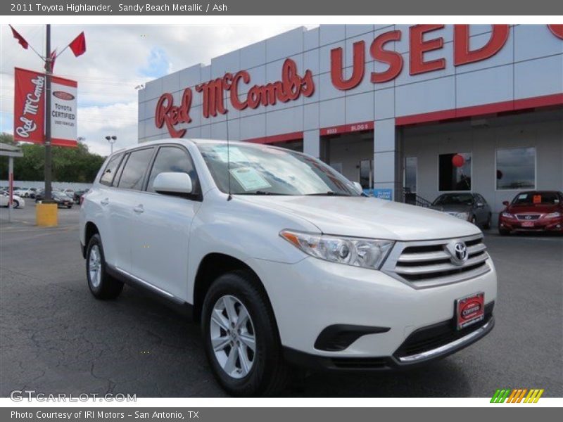 Sandy Beach Metallic / Ash 2011 Toyota Highlander