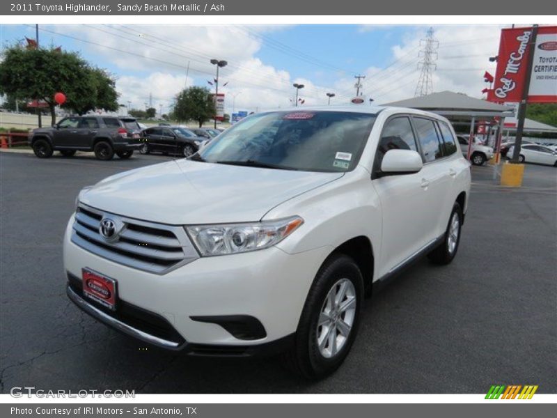 Sandy Beach Metallic / Ash 2011 Toyota Highlander