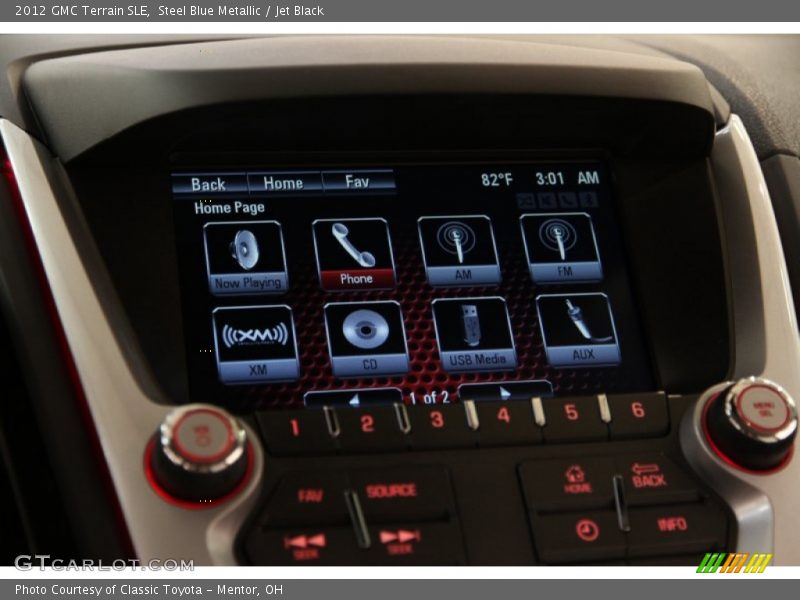 Steel Blue Metallic / Jet Black 2012 GMC Terrain SLE