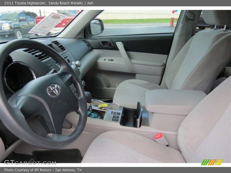 Sandy Beach Metallic / Ash 2011 Toyota Highlander