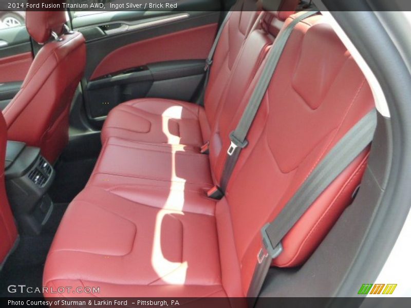 Rear Seat of 2014 Fusion Titanium AWD