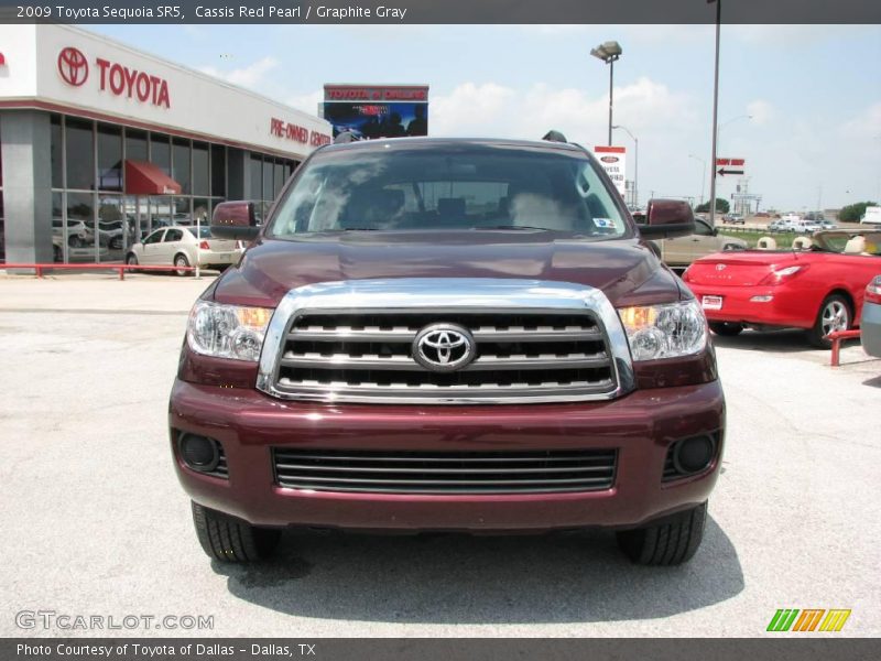 Cassis Red Pearl / Graphite Gray 2009 Toyota Sequoia SR5