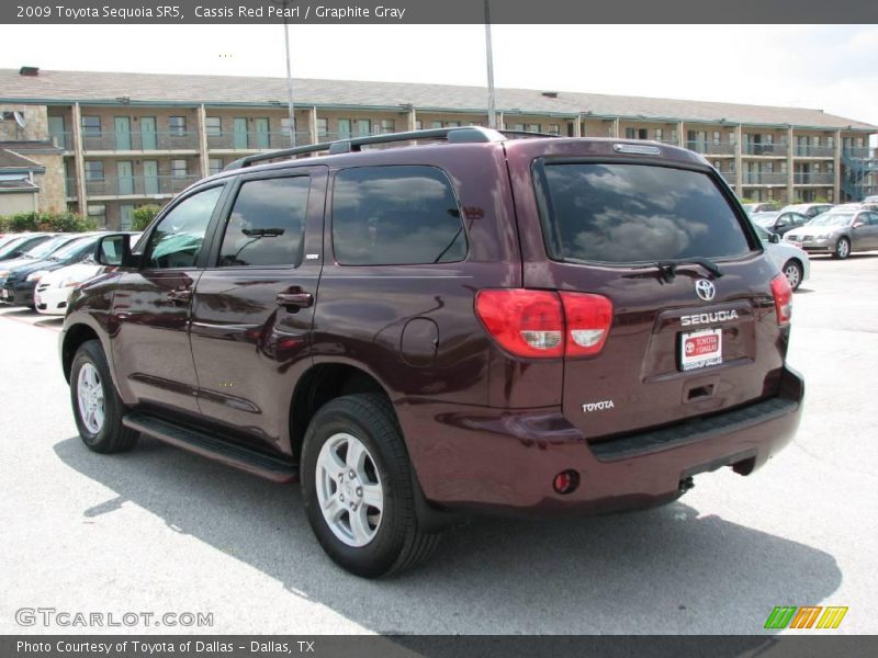 Cassis Red Pearl / Graphite Gray 2009 Toyota Sequoia SR5