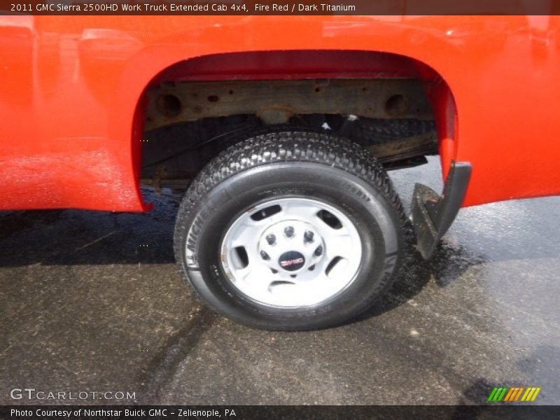 Fire Red / Dark Titanium 2011 GMC Sierra 2500HD Work Truck Extended Cab 4x4