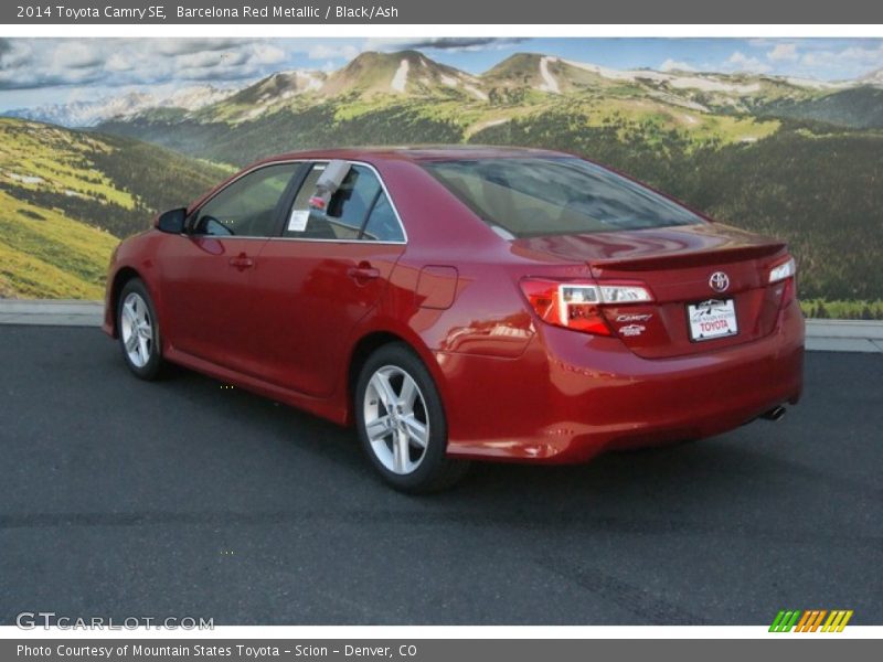 Barcelona Red Metallic / Black/Ash 2014 Toyota Camry SE