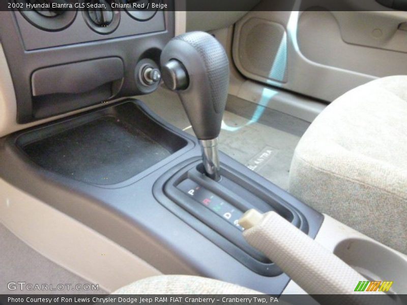 Chianti Red / Beige 2002 Hyundai Elantra GLS Sedan