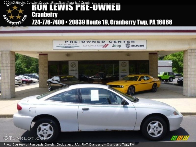 Ultra Silver Metallic / Graphite 2004 Chevrolet Cavalier Coupe