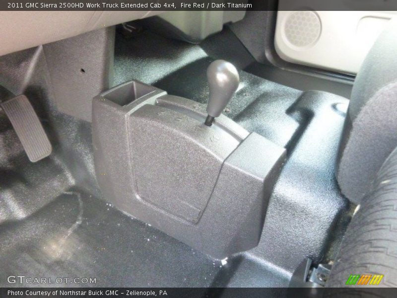 Fire Red / Dark Titanium 2011 GMC Sierra 2500HD Work Truck Extended Cab 4x4