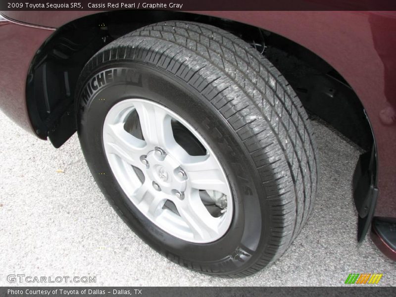 Cassis Red Pearl / Graphite Gray 2009 Toyota Sequoia SR5