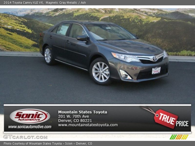 Magnetic Gray Metallic / Ash 2014 Toyota Camry XLE V6