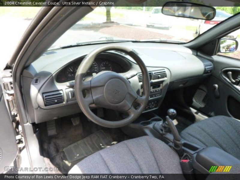 Ultra Silver Metallic / Graphite 2004 Chevrolet Cavalier Coupe