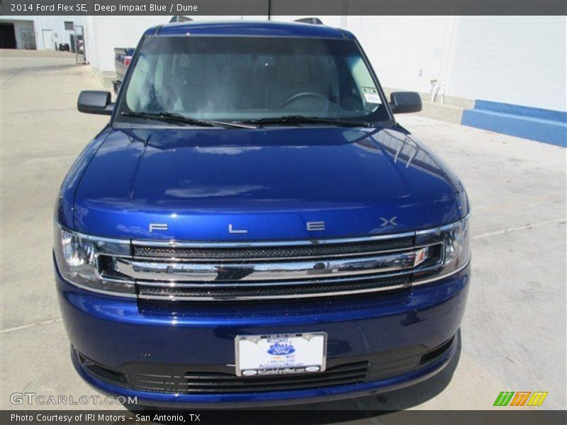 Deep Impact Blue / Dune 2014 Ford Flex SE