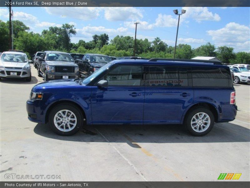 Deep Impact Blue / Dune 2014 Ford Flex SE