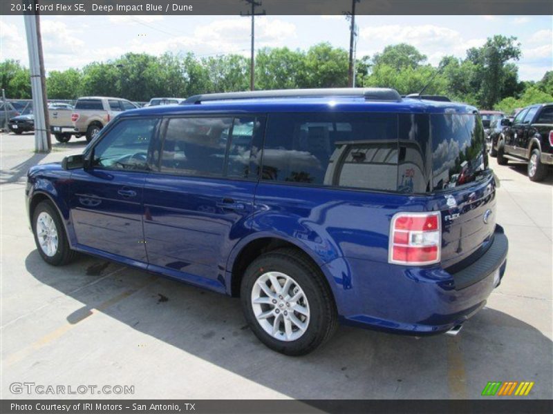 Deep Impact Blue / Dune 2014 Ford Flex SE
