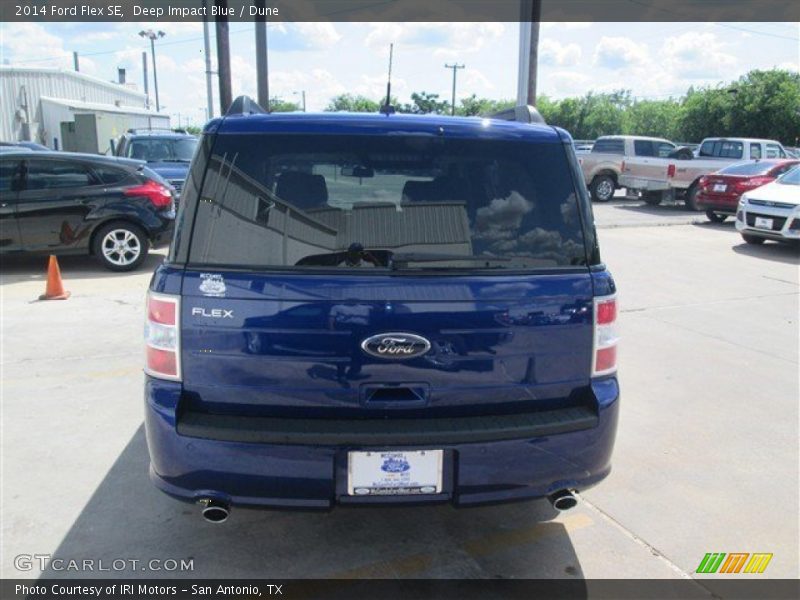 Deep Impact Blue / Dune 2014 Ford Flex SE