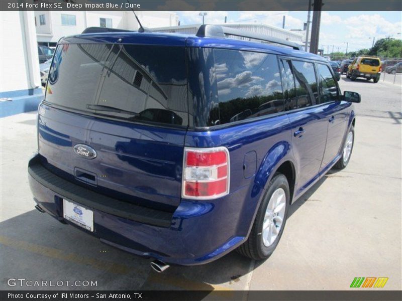 Deep Impact Blue / Dune 2014 Ford Flex SE