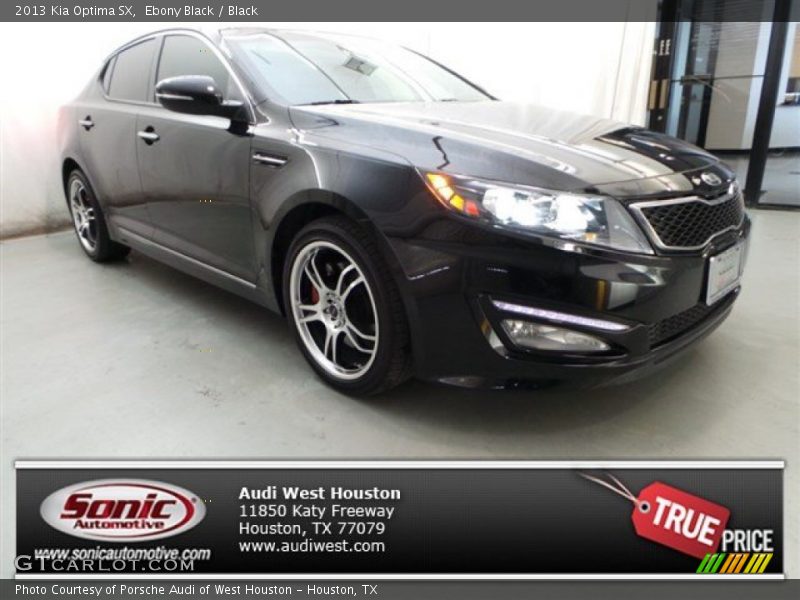 Ebony Black / Black 2013 Kia Optima SX