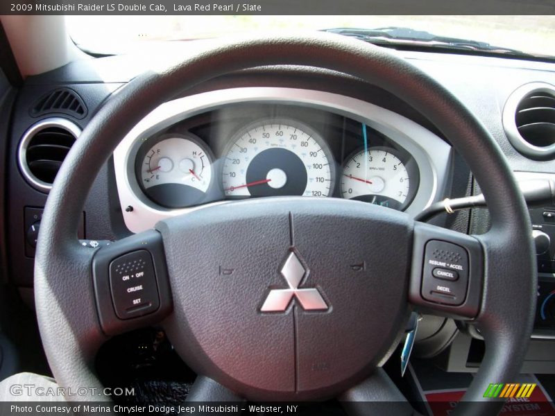 Lava Red Pearl / Slate 2009 Mitsubishi Raider LS Double Cab