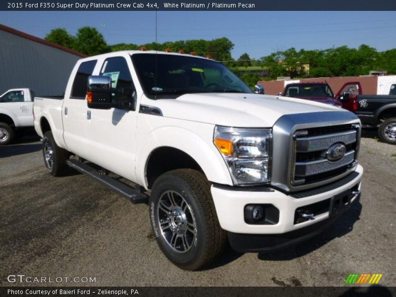 Front 3/4 View of 2015 F350 Super Duty Platinum Crew Cab 4x4