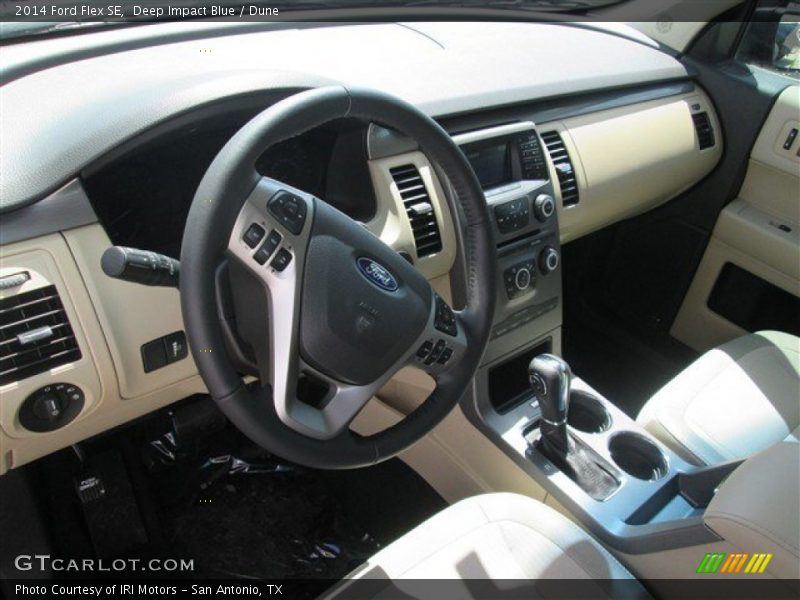Deep Impact Blue / Dune 2014 Ford Flex SE