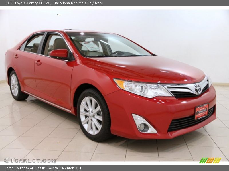 Barcelona Red Metallic / Ivory 2012 Toyota Camry XLE V6