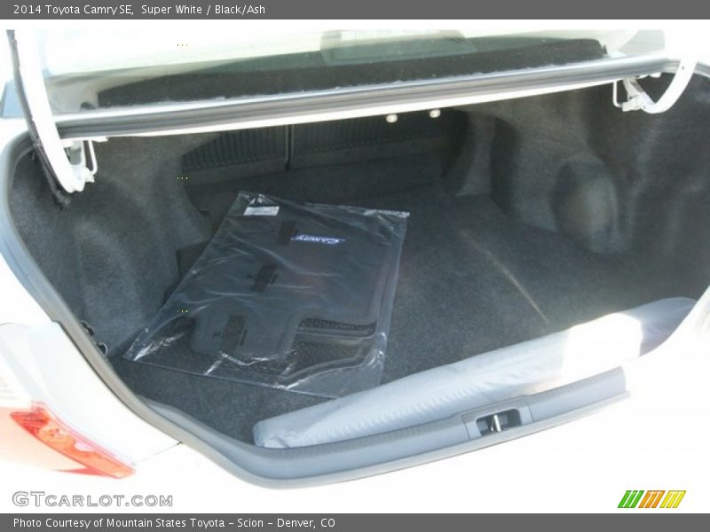 Super White / Black/Ash 2014 Toyota Camry SE