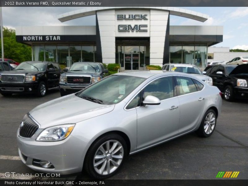 Quicksilver Metallic / Ebony 2012 Buick Verano FWD