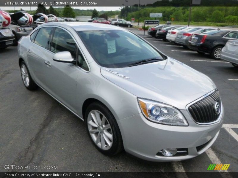 Quicksilver Metallic / Ebony 2012 Buick Verano FWD