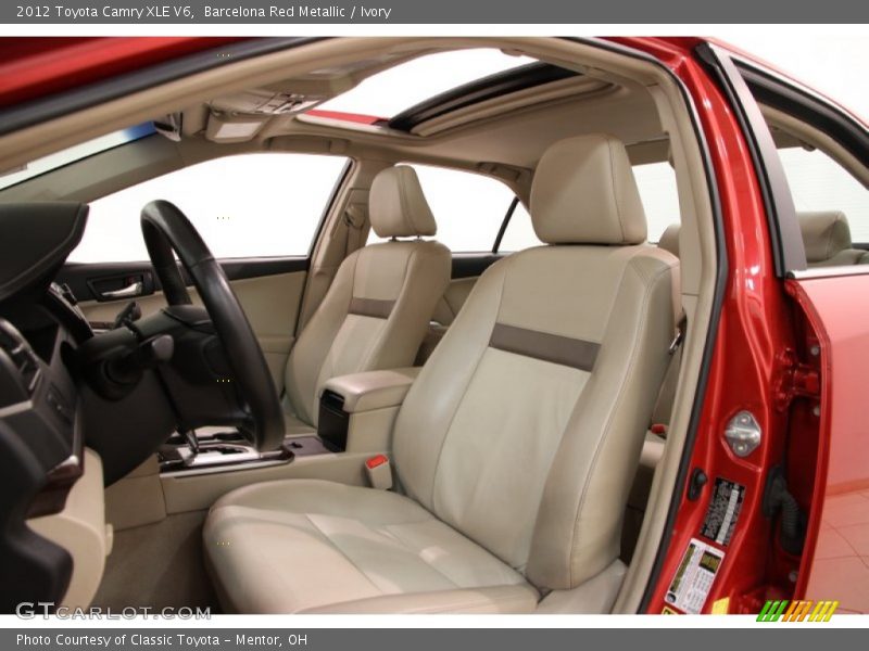 Barcelona Red Metallic / Ivory 2012 Toyota Camry XLE V6