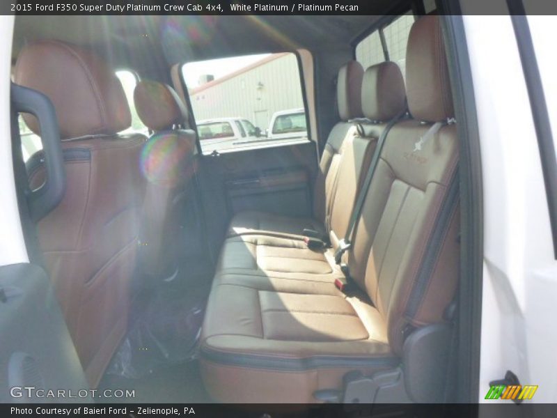 White Platinum / Platinum Pecan 2015 Ford F350 Super Duty Platinum Crew Cab 4x4