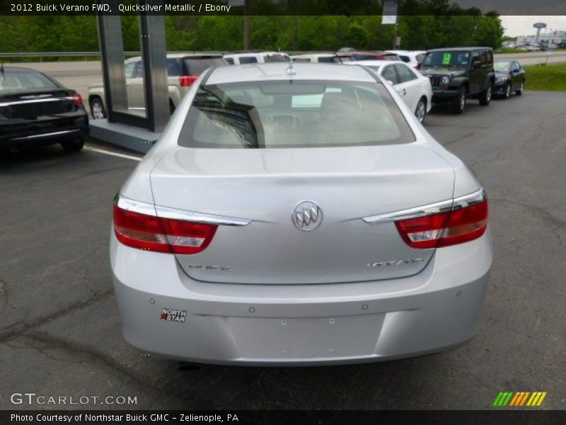 Quicksilver Metallic / Ebony 2012 Buick Verano FWD