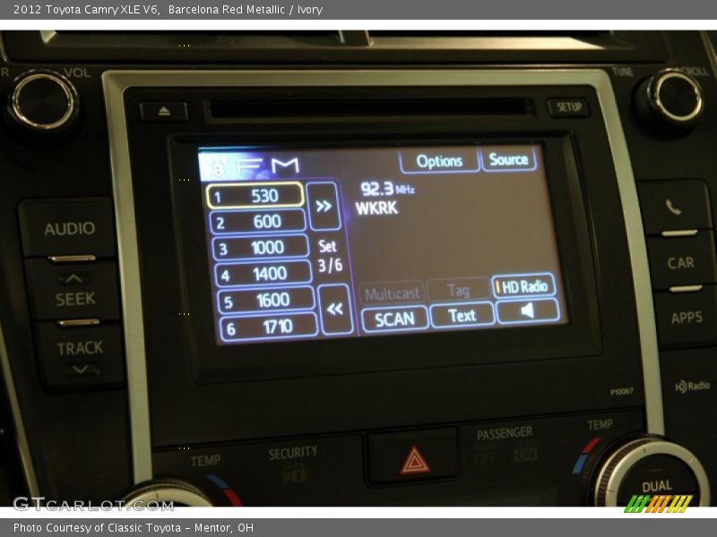 Barcelona Red Metallic / Ivory 2012 Toyota Camry XLE V6