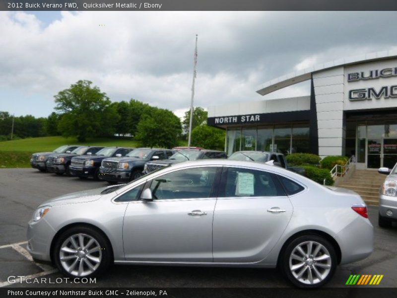 Quicksilver Metallic / Ebony 2012 Buick Verano FWD