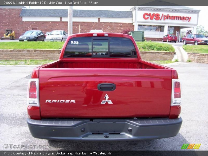 Lava Red Pearl / Slate 2009 Mitsubishi Raider LS Double Cab